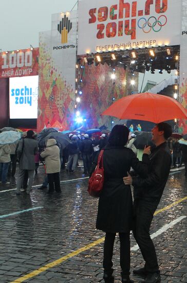 "1000 Days to the Olympics in Sochi" concert on Red Square