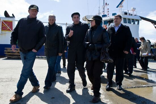 Russian Government Delegation visits Kurils