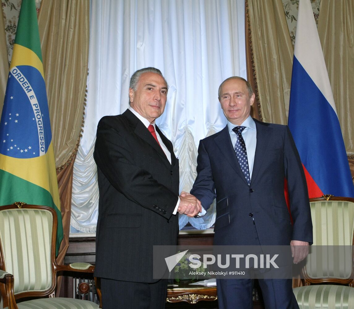 Vice President of Brazil Michel Temer visits Russia