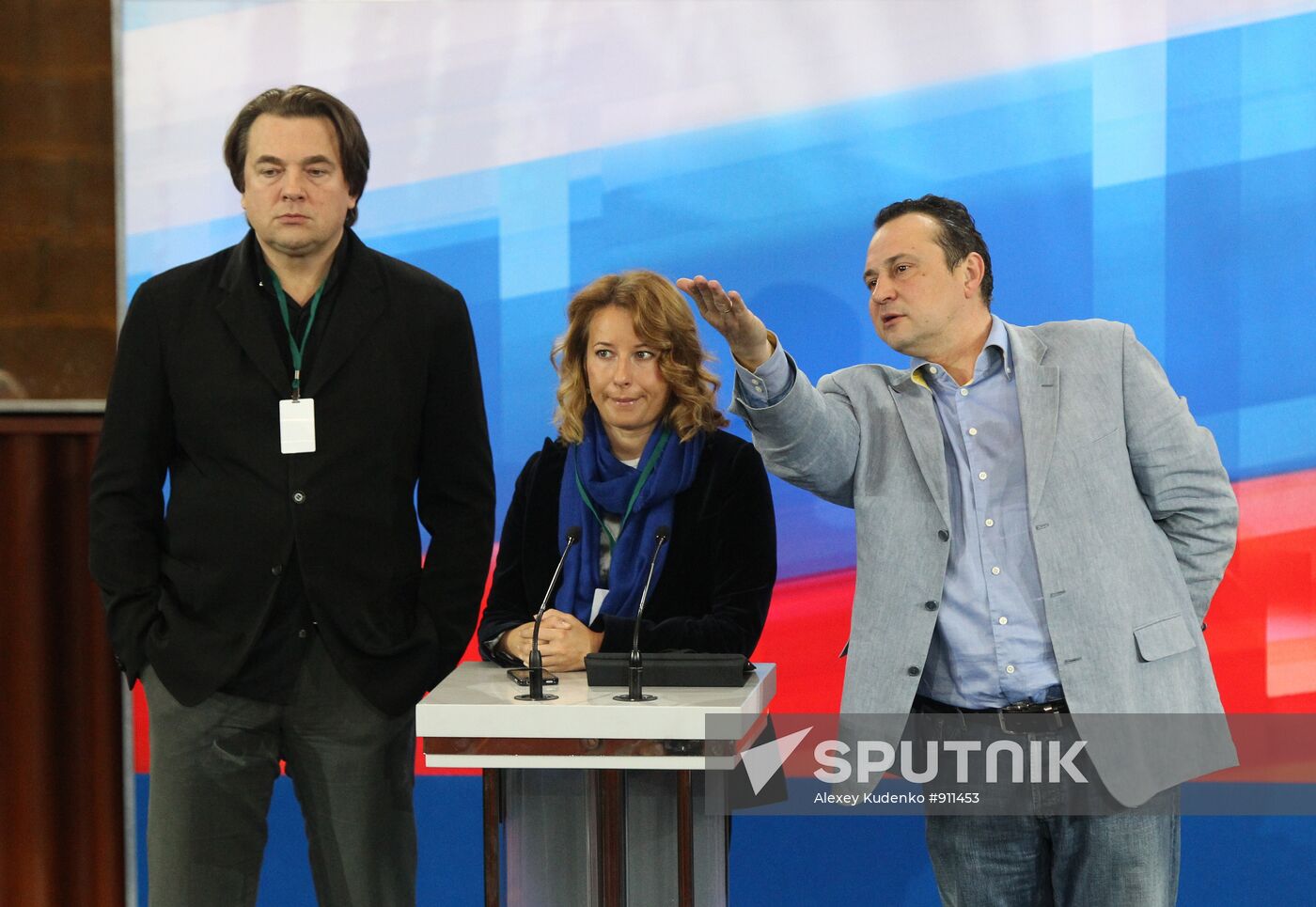 Konstantin Ernst, Natalya Timakova and Andrei Tsybulin