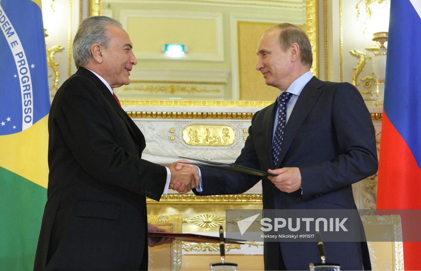 Brazil's Vice-President Michel Temer visits Russia