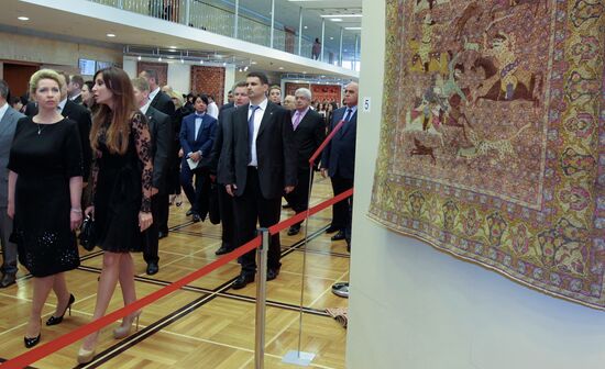 S. Medvedeva and M. Aliyeva at Kremlin Faberge exhibit