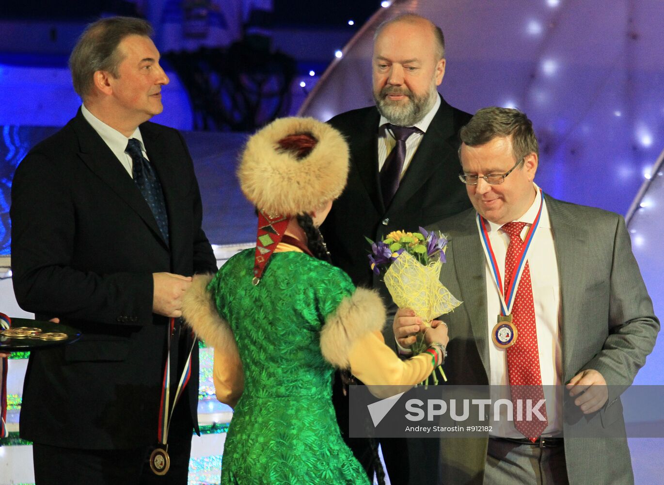 HC Salavat Yulayev Ufa players awarded gold medals at ceremony