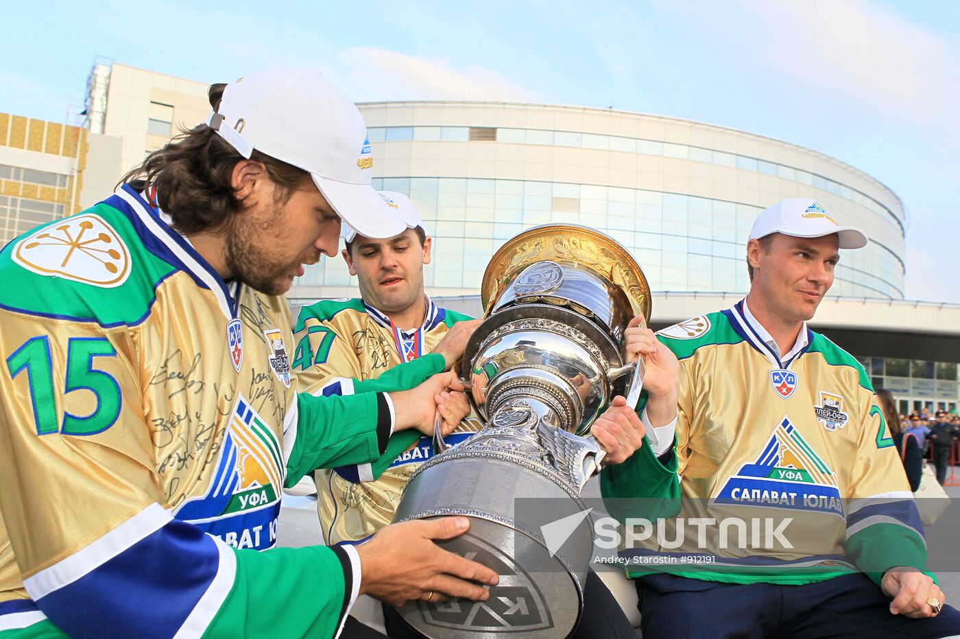 Alexander Svitov, Alexander Radulov and Viktor Kozlov