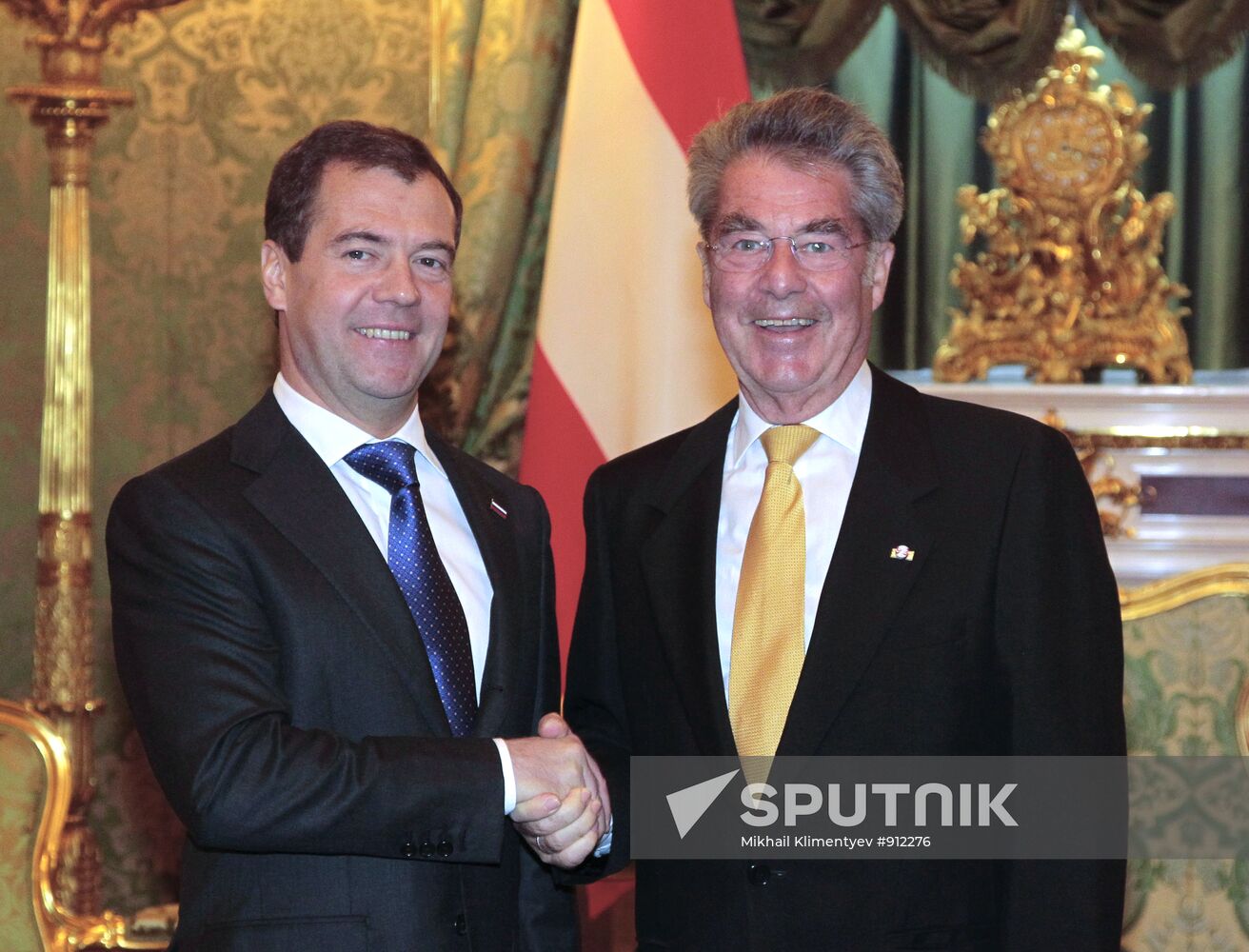 Dmitry Medvedev meets with Heinz Fischer