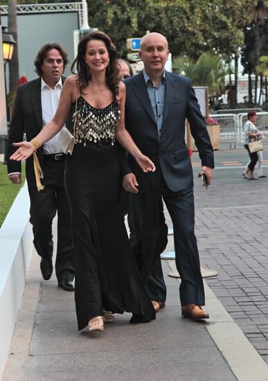 Olga Kabo with her husband, Nikolai