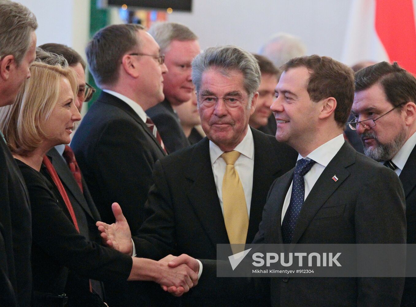 Dmitry Medvedev meets with Heinz Fischer
