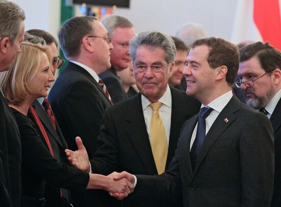 Dmitry Medvedev meets with Heinz Fischer
