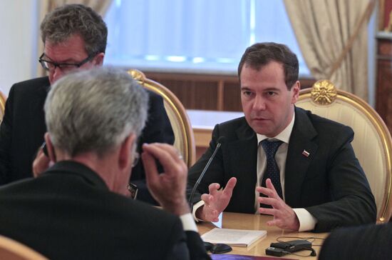 Dmitry Medvedev meets with Heinz Fischer