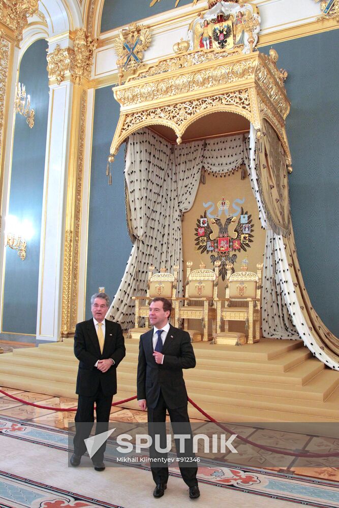 Dmitry Medvedev meets with Heinz Fischer