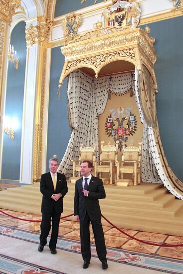 Dmitry Medvedev meets with Heinz Fischer