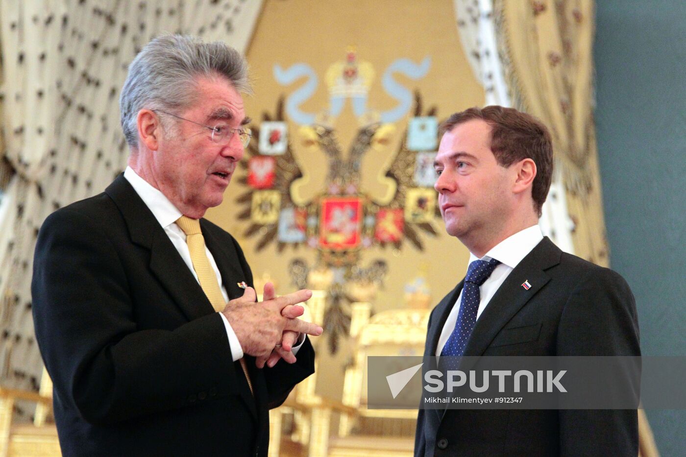Dmitry Medvedev meets with Heinz Fischer