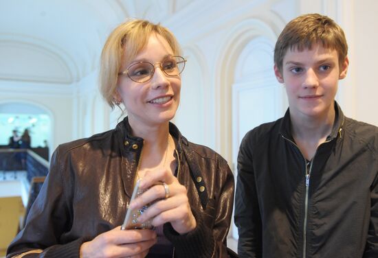 Marina Zudina and her son, Pavel