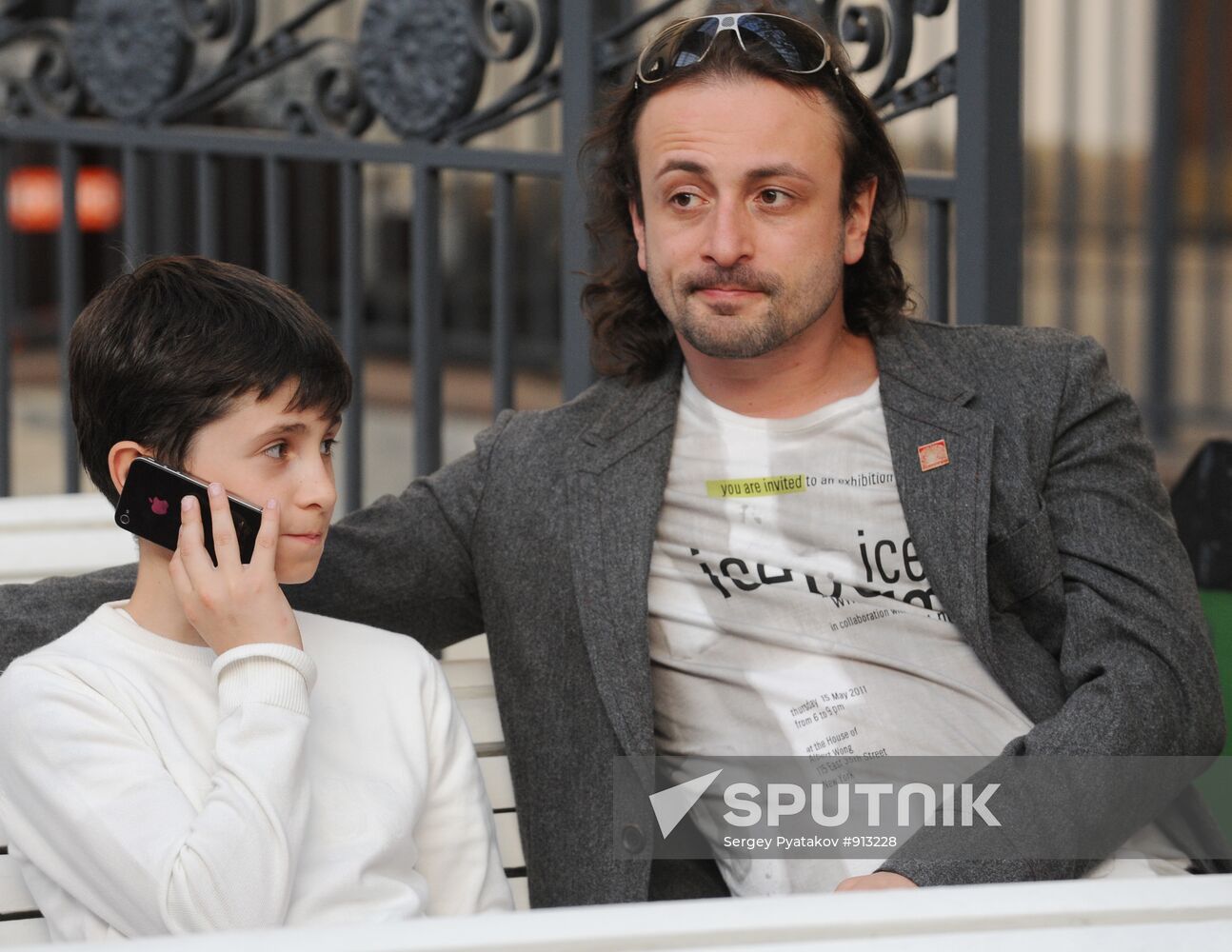 Ilya Averbukh and his son Martin