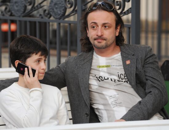 Ilya Averbukh and his son Martin