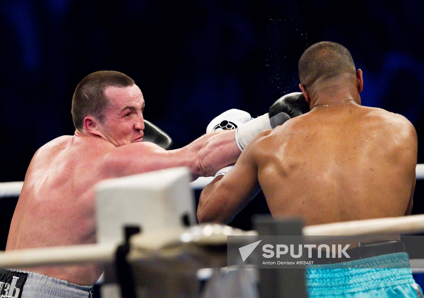 Boxing. Bout between Denis Lebedev - Roy Jones Jr.