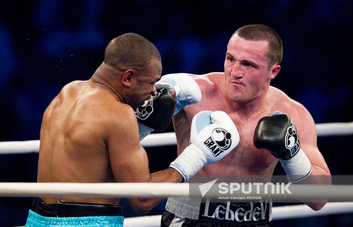 Boxing. Bout between Denis Lebedev - Roy Jones Jr.