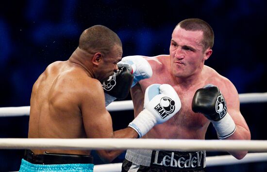 Boxing. Bout between Denis Lebedev - Roy Jones Jr.