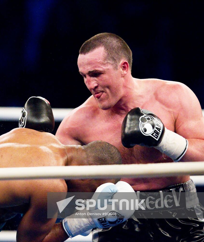 Boxing. Bout between Denis Lebedev - Roy Jones Jr.