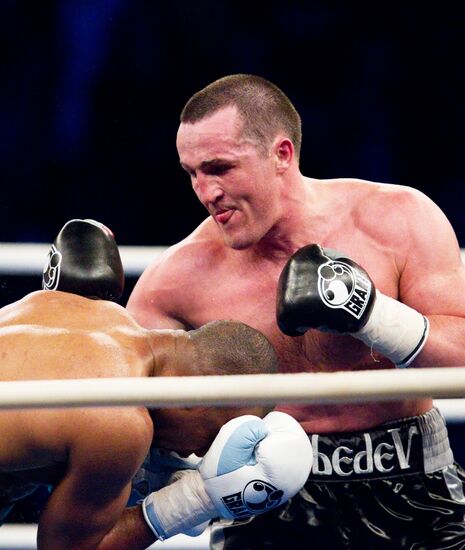 Boxing. Bout between Denis Lebedev - Roy Jones Jr.
