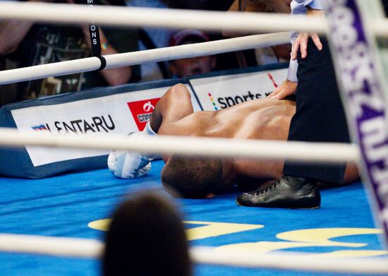 Boxing. Bout between Denis Lebedev (Russia) and Roy Jones