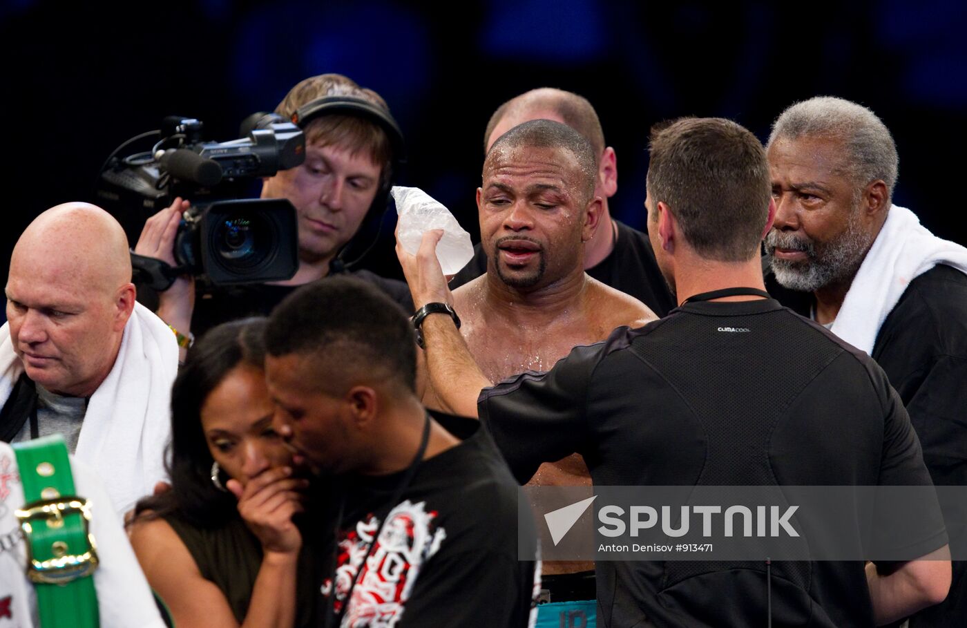 Boxing. Bout between Denis Lebedev (Russia) and Roy Jones