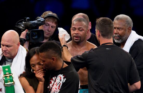 Boxing. Bout between Denis Lebedev (Russia) and Roy Jones