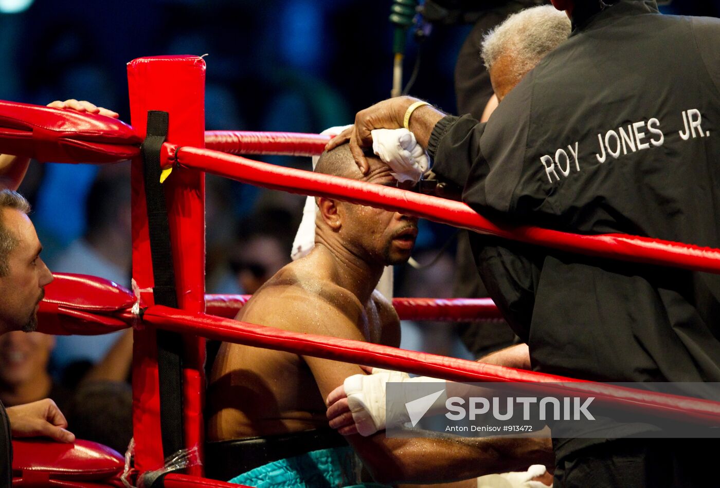 Boxing. Bout between Denis Lebedev (Russia) and Roy Jones