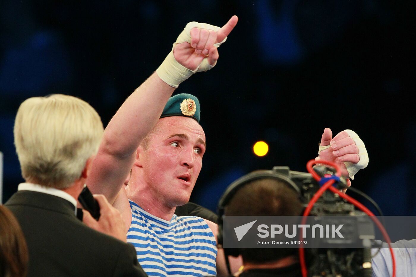 Boxing. Bout between Denis Lebedev and Roy Jones