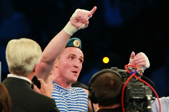 Boxing. Bout between Denis Lebedev and Roy Jones