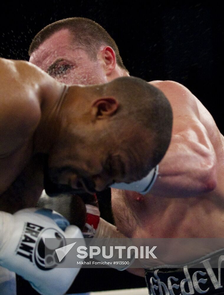 Boxing. Bout between Denis Lebedev - Roy Jones Jr.