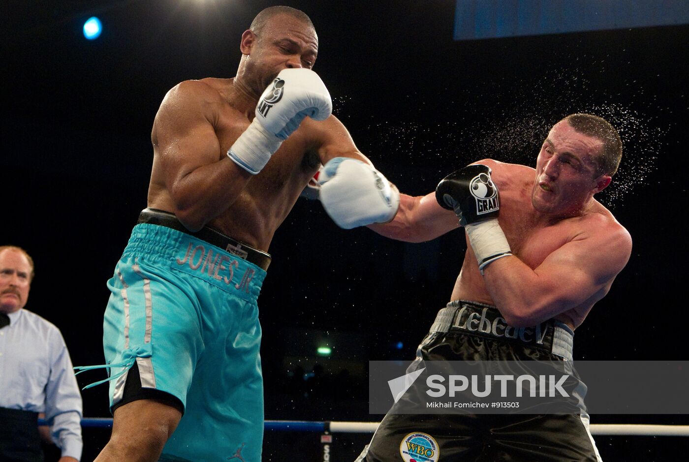 Boxing. Bout between Denis Lebedev - Roy Jones Jr.