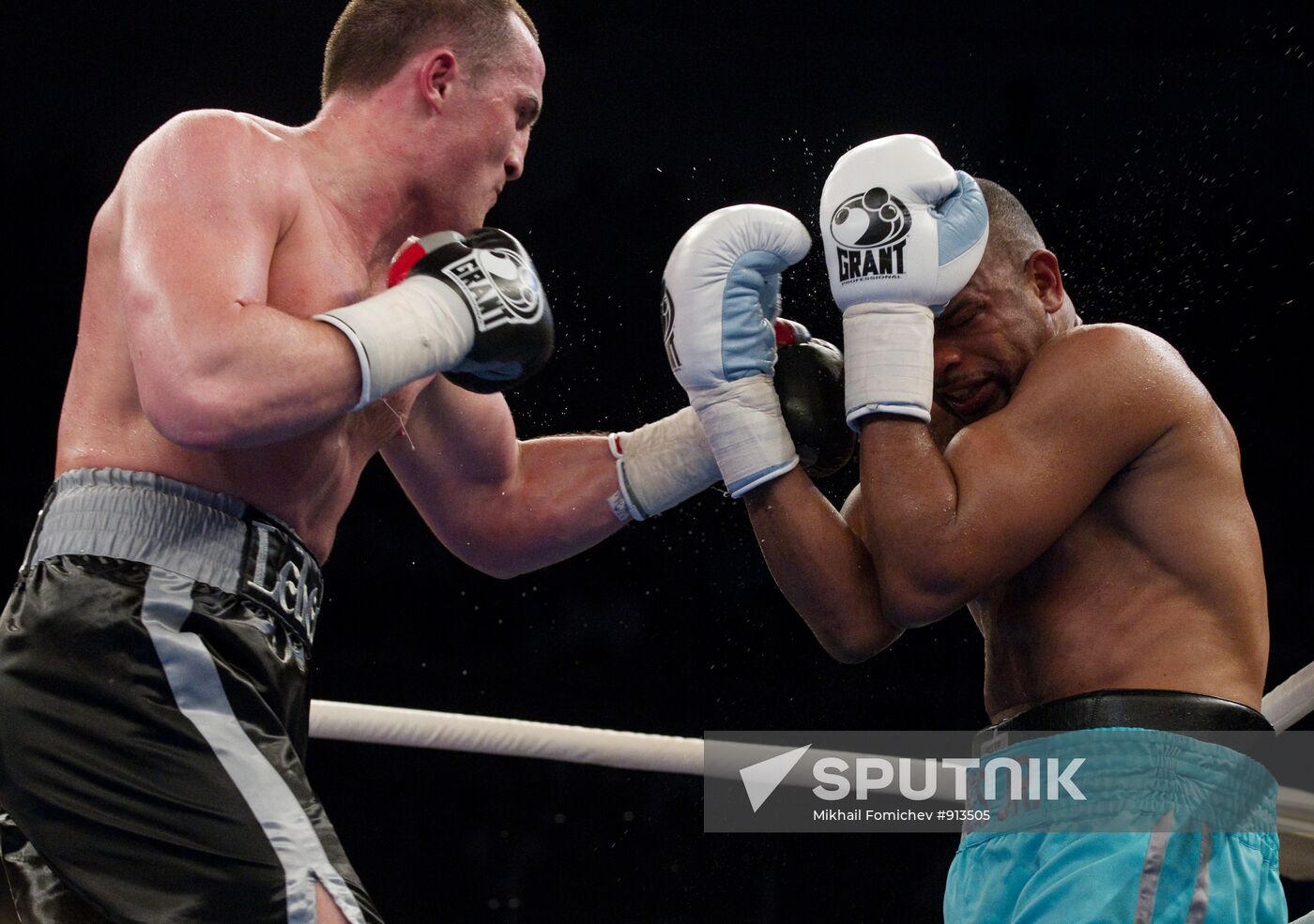 Boxing. Bout between Denis Lebedev - Roy Jones Jr.