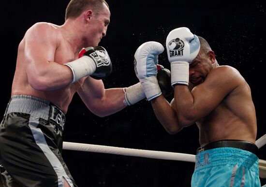 Boxing. Bout between Denis Lebedev - Roy Jones Jr.
