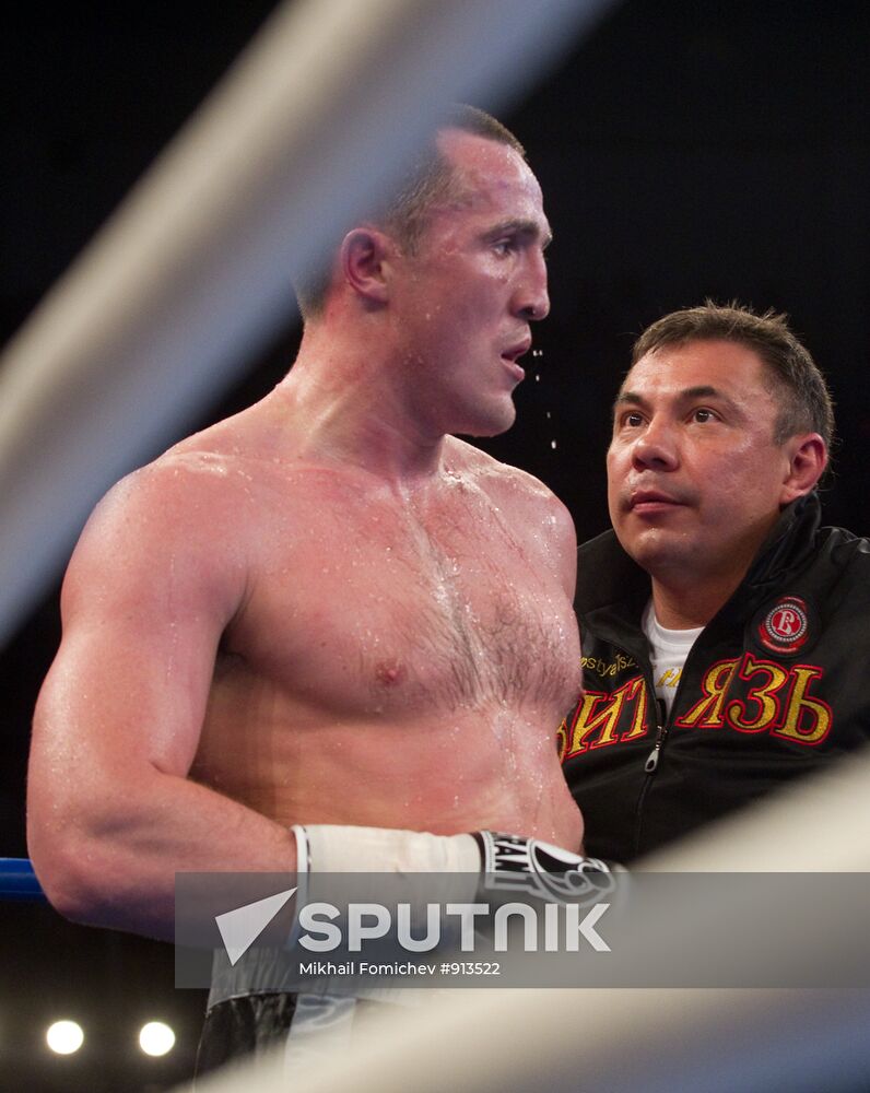 Boxing. Bout between Denis Lebedev (Russia) and Roy Jones