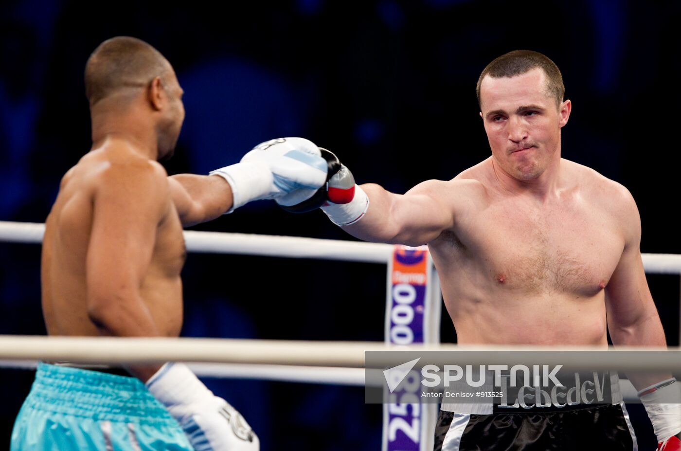 Boxing. Bout between Denis Lebedev - Roy Jones Jr.