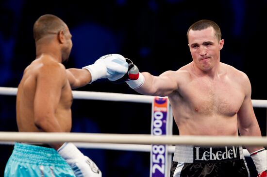 Boxing. Bout between Denis Lebedev - Roy Jones Jr.