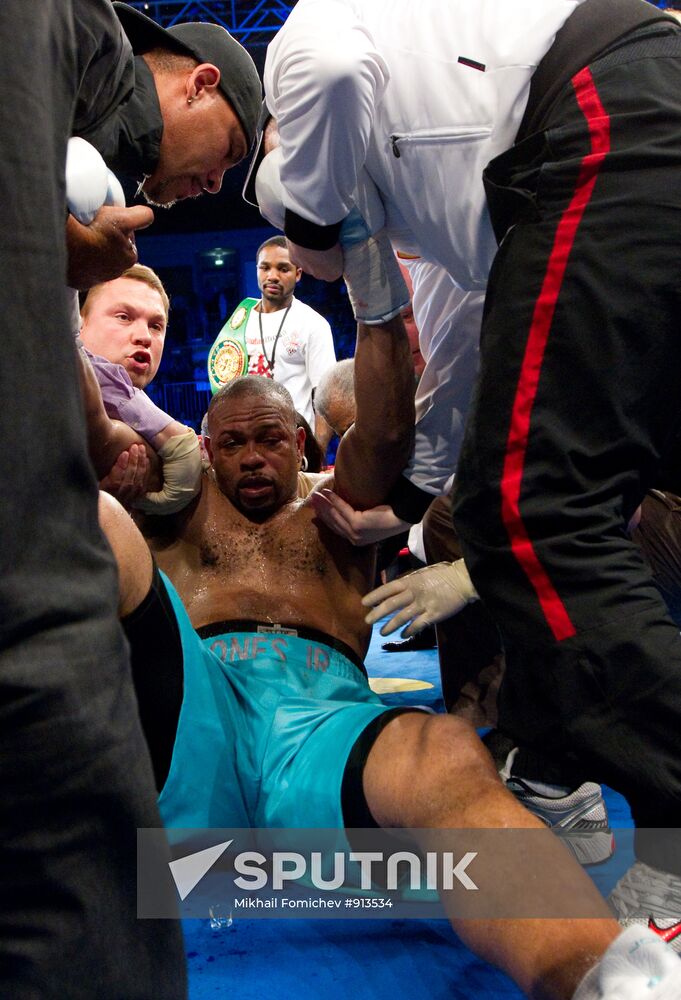 Boxing. Bout between Denis Lebedev and Roy Jones
