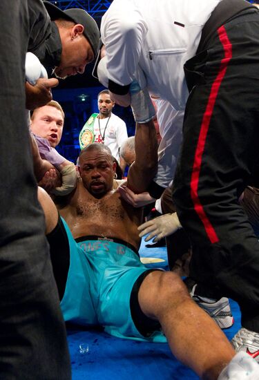 Boxing. Bout between Denis Lebedev and Roy Jones