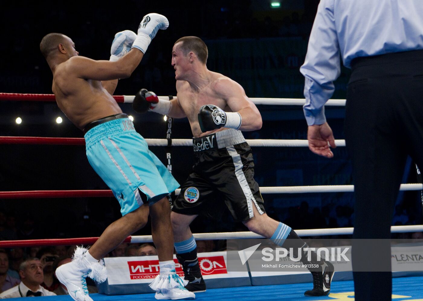 Boxing. Bout between Denis Lebedev and Roy Jones