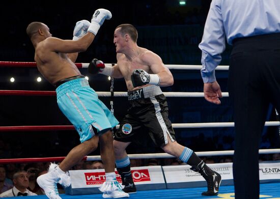 Boxing. Bout between Denis Lebedev and Roy Jones