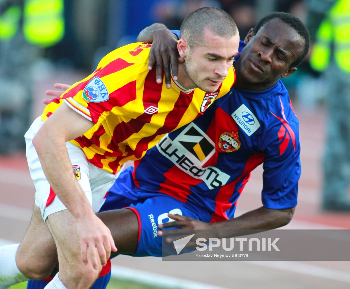 Russian Football Premier League. CSKA vs. Alania