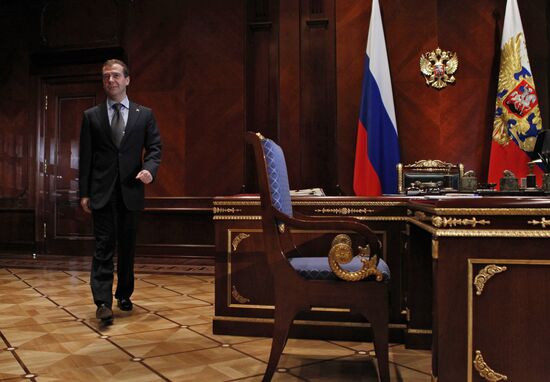 Dmitry Medvedev meets Aleksei Kudrin