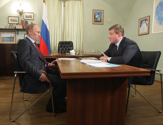 Vladimir Putin meets Andrey Turchak