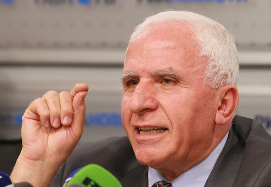 News conference with representatives of Palestinian movements