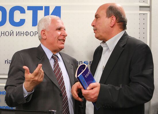 News conference with representatives of Palestinian movements