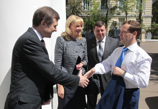Dmitry Medvedev visits First Moscow State Medical University