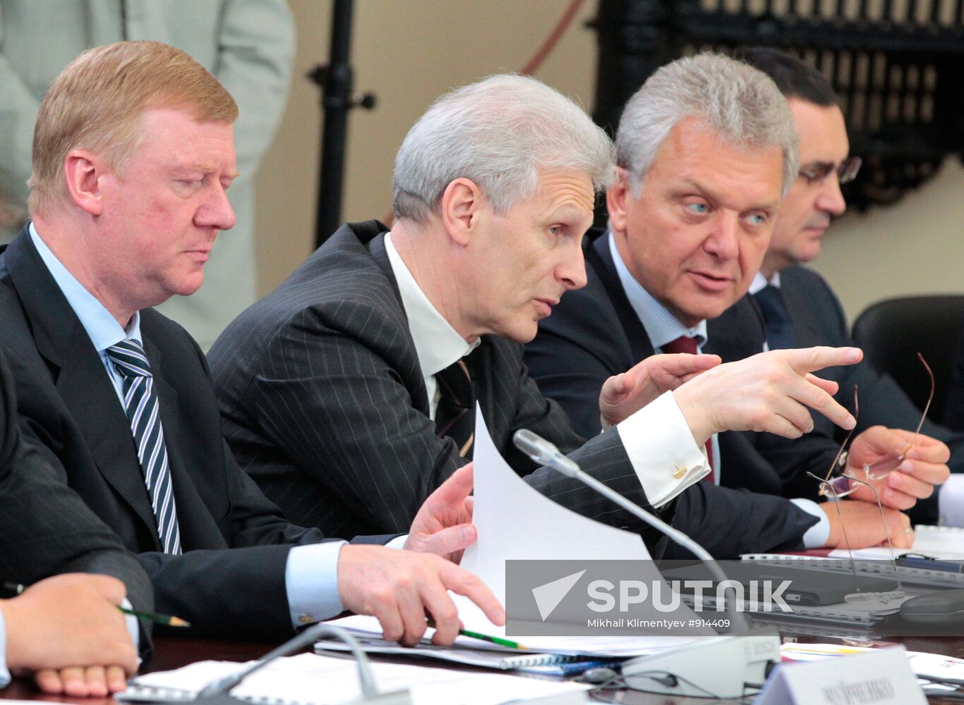 Anatoly Chubais, Andrei Fursenko, Viktor Khristenko