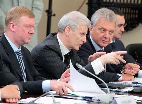 Anatoly Chubais, Andrei Fursenko, Viktor Khristenko
