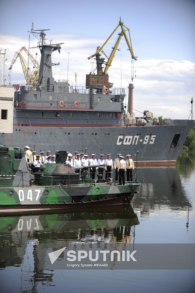 Russian Navy's Caspian Flotilla routine